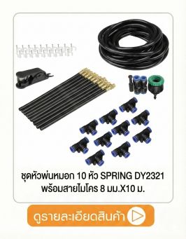 ชุดหัวพ่นหมอก 10 หัว SPRING